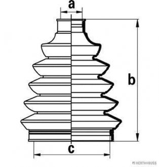 Пильовик ШРКШу зовнішн. Nissan Primera -08 0443805140, 0443805400, 0443805100 (1)