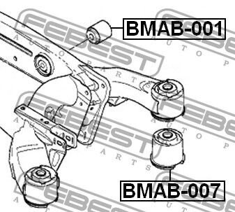 Сайлентблок заднього важеля mr112891, mr267105, mb584166 (1)