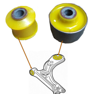 Комплект сайлентблоков переднего рычага (2 передних+2 задних) (1)