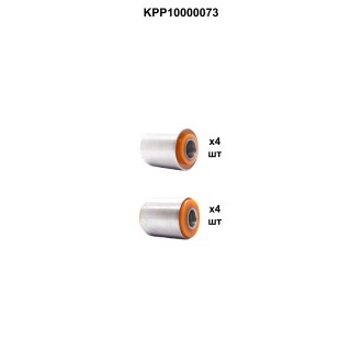Set of front wheel silent blocks for pinless suspension Gas 31105 PolyPro KPP10000073